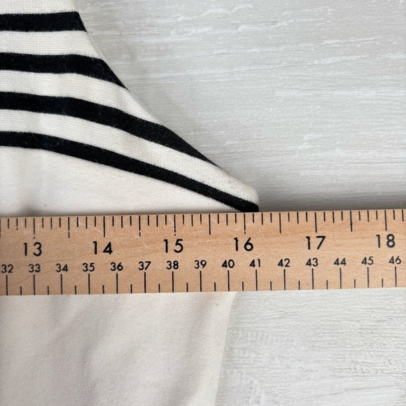 Madewell White and Navy Striped Sleeveless Dress Style# C3446 Size Medium - Picture 4 of 7